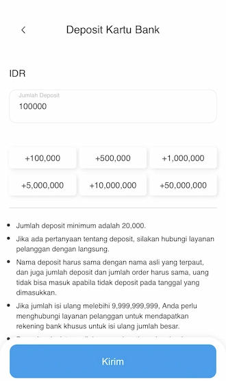 Deposit Kartu Bank 3