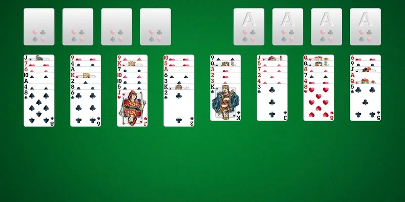 Prinsip saat bermain Solitaire